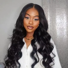 Synthetic Lace Front Wig Glueless 13x4 HD Lace Front Wig Pre Plucked Long Wav