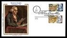 Mayfairstamps US FDC 1976 Canada Colorano Silk Mixed Franking Ben Franklin First
