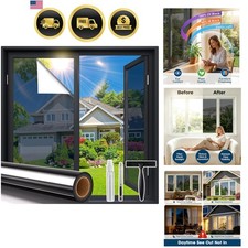 Window Privacy Film Daytime See Out Not in, 99 UV Blocking Heat Control Wind...