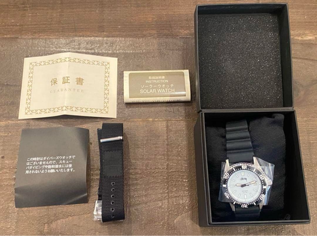 Stussy x Seiko 30th Anniversary AquaForce Solar Watch Used Rare