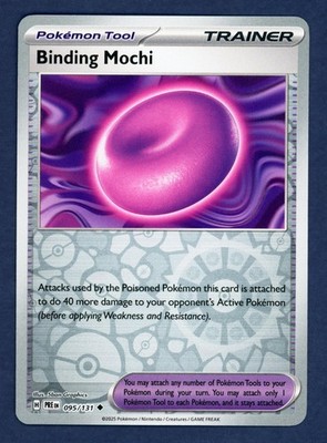 Binding Mochi 095/131 Uncommon SV: Prismatic Evolutions Pokemon Reverse Holo NM