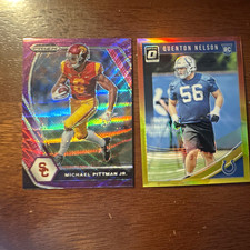 2020 Panini Prizm/Donruss Optic NFL 2-Card Rookie Lot Pittman #73 Nelson #6