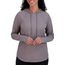 SAGE Women's Lightweight Hoodie, Long Sleeve, Gray, Size Small