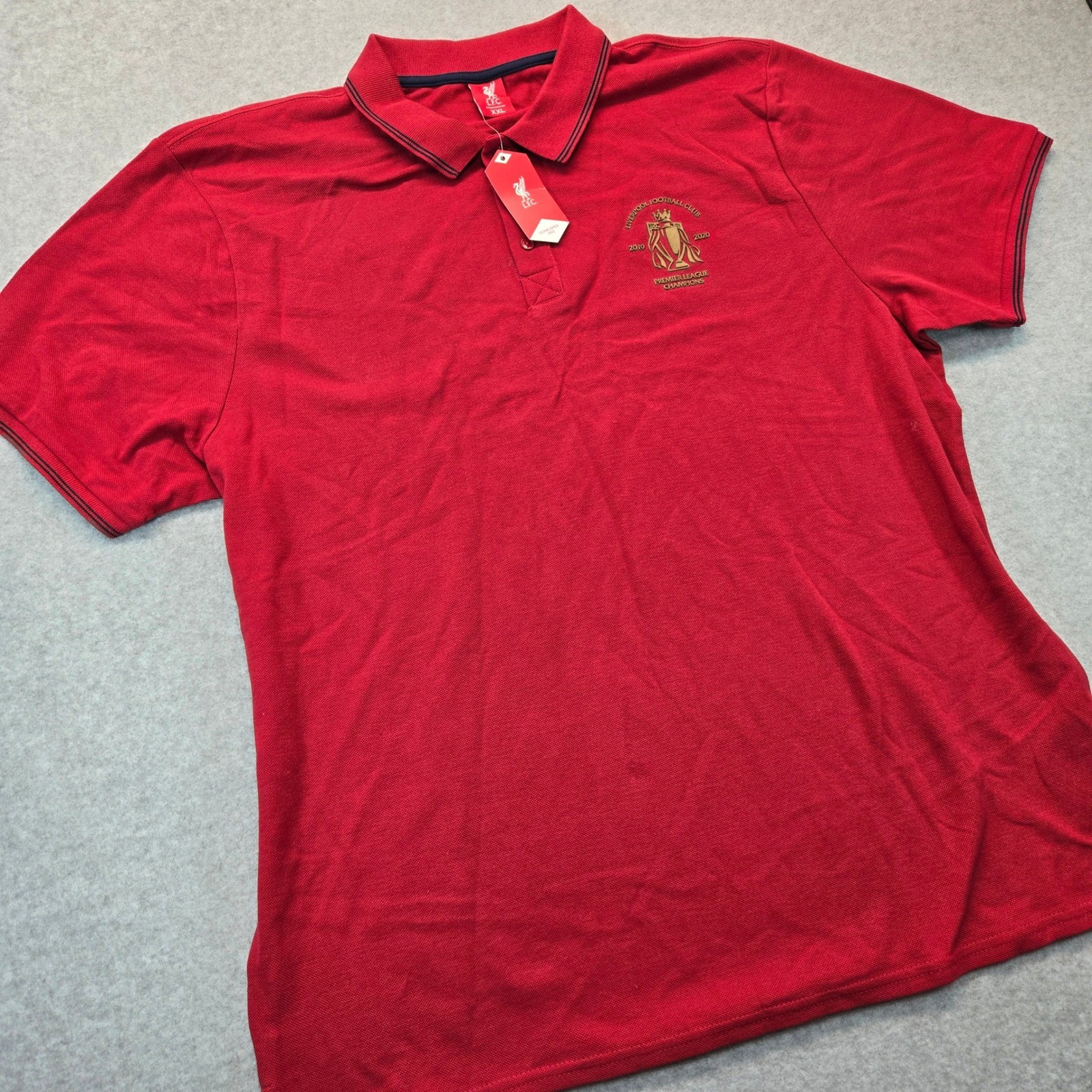 Liverpool fc 2019/20 premier league champions tipping polo red xxl nwt a15549