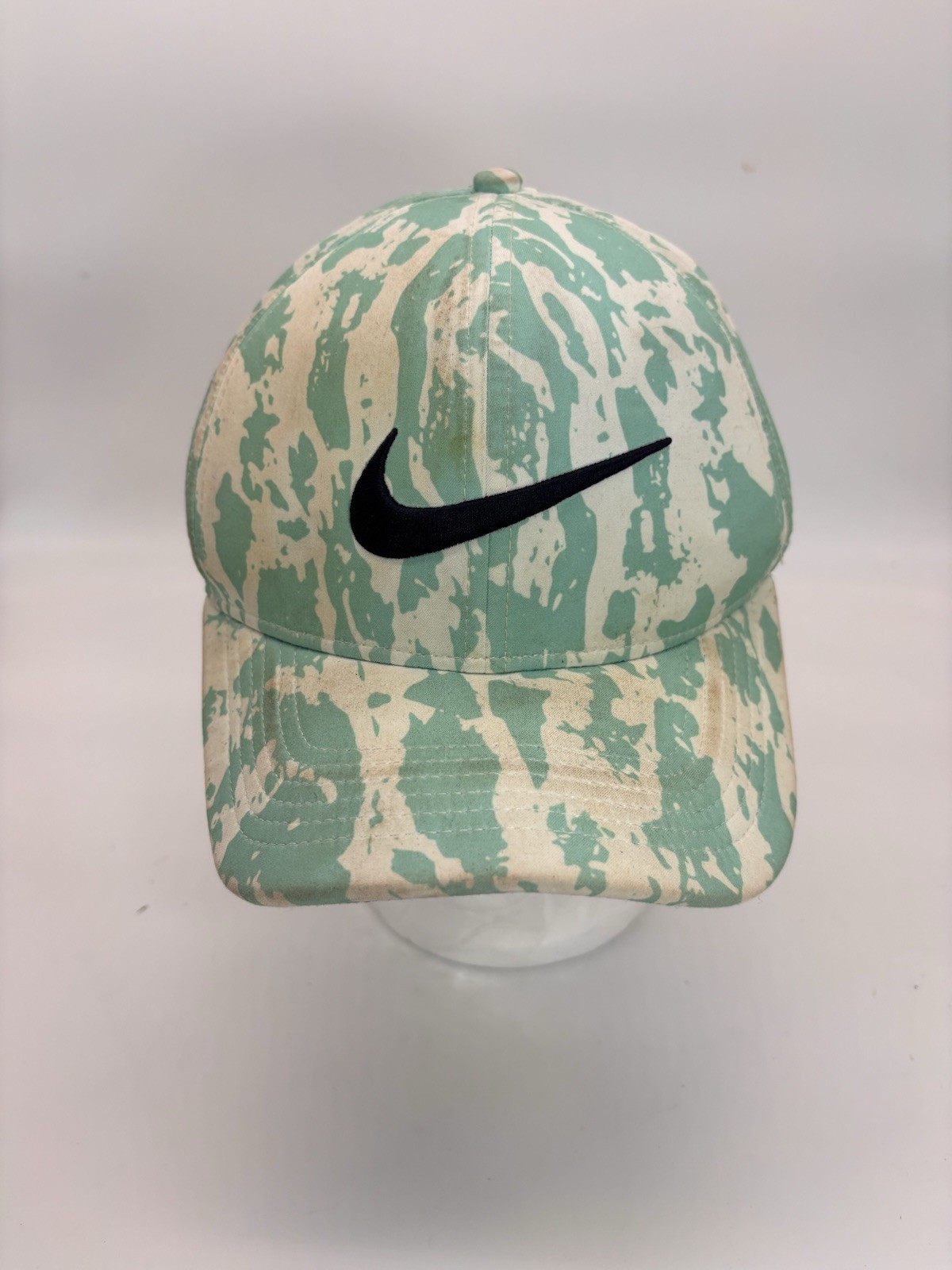 Swoosh Logo Hat Aqua White One Size