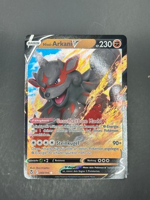 Hisuian Arcanine V 090/195 Holo V Rare Silver Tempest Pokemon Near Mint DE