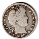 1898 Barber Quarter