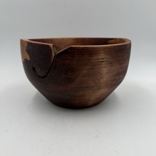 Extra Large Handmade Hand Turned Wooden Yarn Bowl Crocheting Knitting