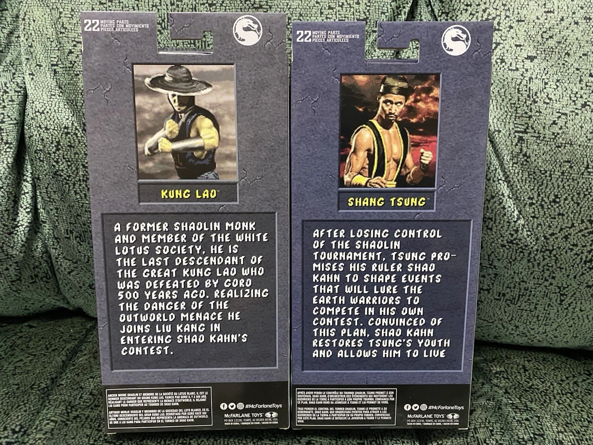 McFarlane Mortal Kombat Klassic  Shang Tsung Kung Lao Set IN Hand Ready To Ship