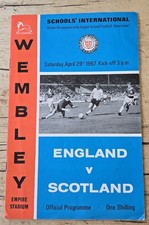 England V Scotland 1967 Schools International Programme