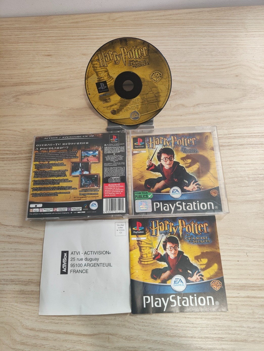 Harry Potter et la chambre des secrets Sony Playstation 1 Ps1 VF