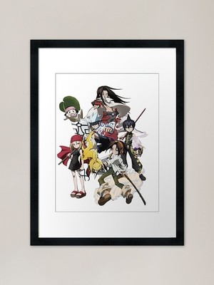 Schamane König Figuren Cover gerahmt gerahmt Wandbild Poster Leinwanddruck Bild
