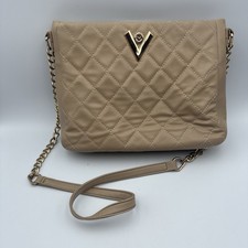 Valentino Orlandi BONE Quilted Monogram Handbag Crossbody MSRP $278 V-2005 Used