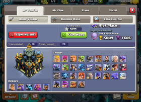 TH17 Fully Maxed but Wall ⚔️ 100-100-90-75-50 Maxed Heroes 🔥21 Maxed Equipment