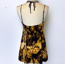Tie-dye Velour Mini Slip Dress Grunge Fairy Emo Y2k Mall Rat Urban Outfitters M
