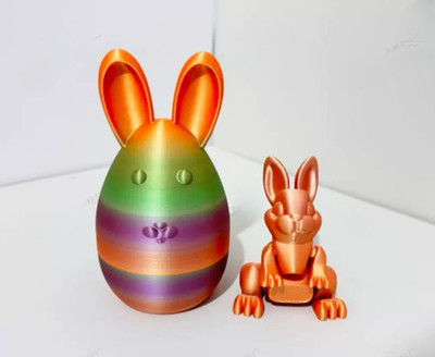 3D Hasenei, ideales Geschenk zu Ostern, neue kreative Idee 