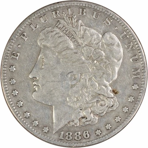 1886-S Morgan Silver Dollar VF Uncertified #216