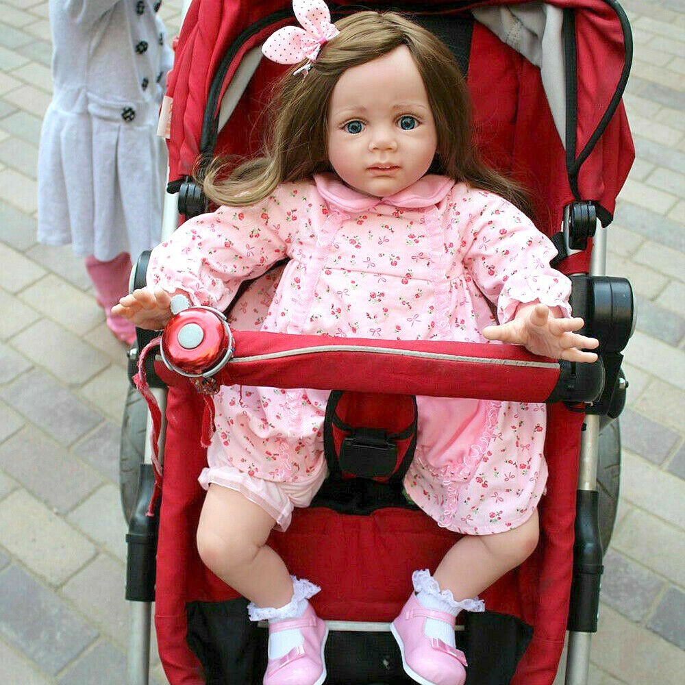 24 Inch Vinyl Silicone Doll Lifelike Large Girl Gift