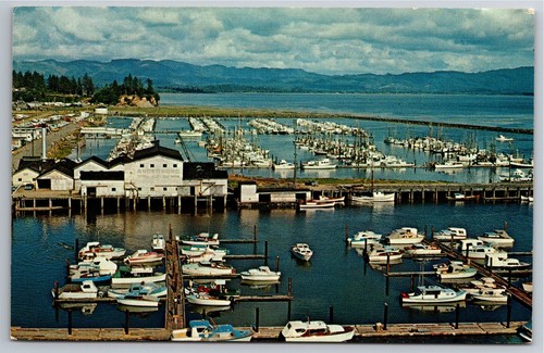 WA, Ilwaco Port Basin, Docks, Boats, Aerial View, Vintage Postcard | eBay