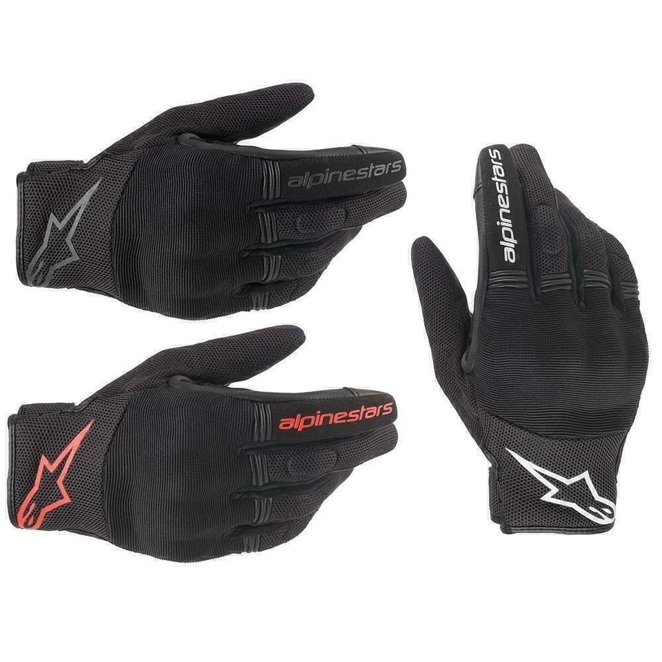 UK Alpinestars Copper Short Motorcycle Gloves Summer Motorbike Sport Glove - Image 2 of 4