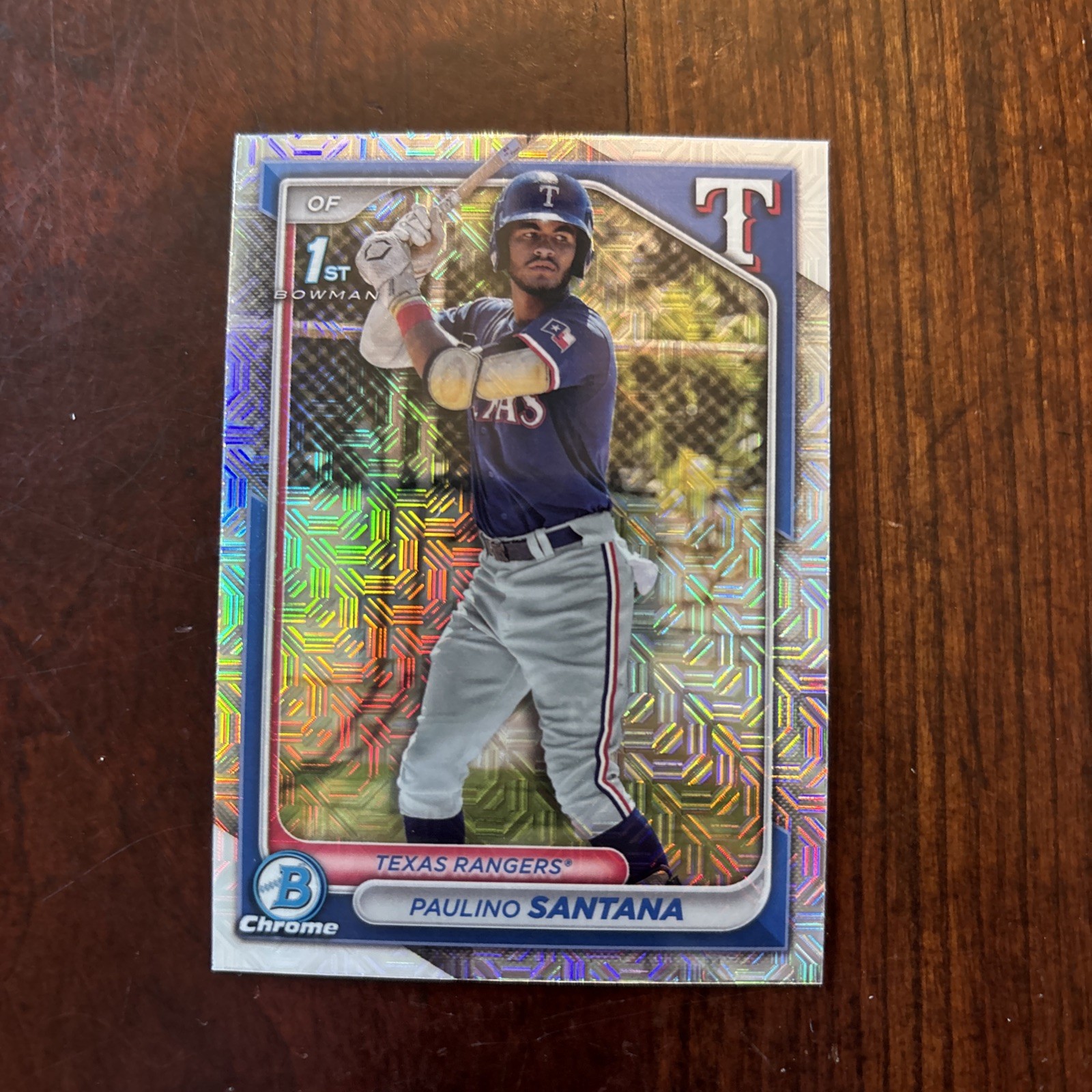 2024 Bowman Chrome - Prospects Paulino Santana #BCP-245 Mojo Refractor (RC)