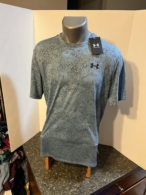 Under Armour Men s Tech Tee T-Shirt Size Medium - Blue Check Polyester NWT
