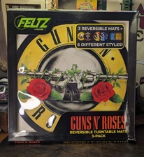 Guns N' Roses Reversible Turntable Mats (3-Pack) FELTZ-CultureFly NEW/OTHER 2021