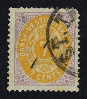 CKStamps: Danish West Indies Stamps Collection Scott#9 Used