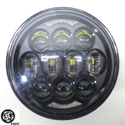 2015 HARLEY DYNA LOW RIDER 5-3/4'' 5.75 PROJECTOR ROUND HEADLIGHT LED DARK HD14