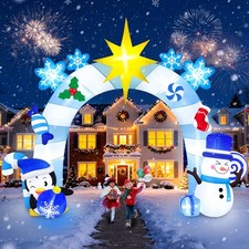 16Ft BIG Blue Winter Archway Christmas Inflatable LED Blow Up Outdoor Yard Decor