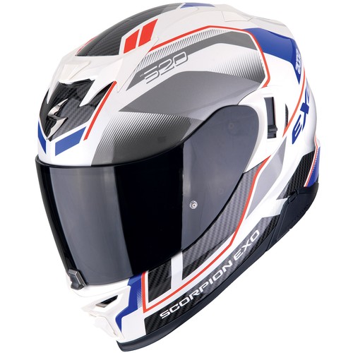 Casco integral Scorpion Exo-520 Evo Air Lena blanco perla / azul - Imagen 2 de 4