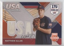 2020 Elite Extra Edition USA Baseball Material Orange 65/199 Matthew Allan qp4