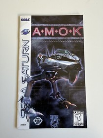 Amok (Sega Saturn, 1997) Disc & Manual Only T&W