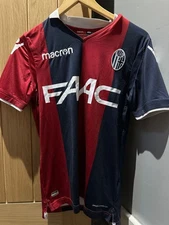Bologna FC 2017/18 Home Shirt – Adult Small – Macron – FAAC Sponsor