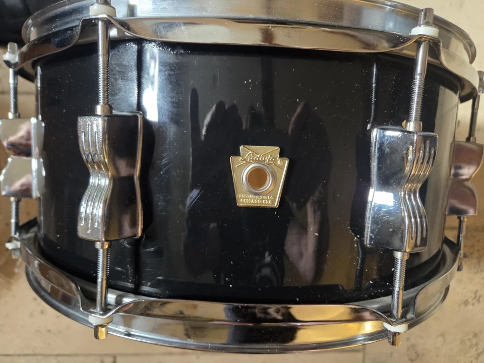 Ludwig Keystone Drum Badge & Grommet Reproduction Actual sizes REPLACEMENT - Image 4 of 4