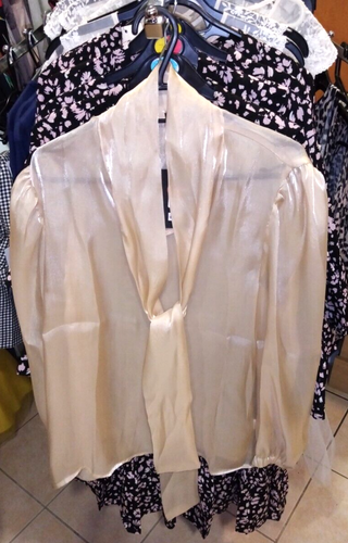 Silky Blouse UK M - Picture 2 of 2