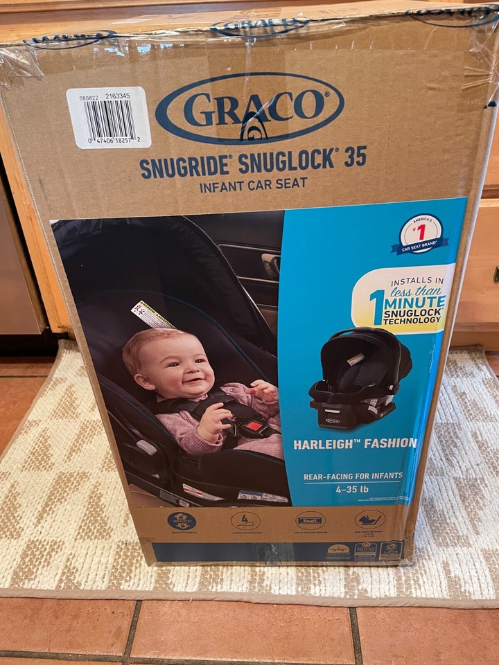 Graco SnugRide SnugLock 35 Infant Car Seat, Harleigh eBay