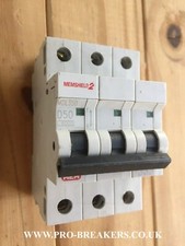 MEM MCB 50 Amp Pole 3 Phase Breaker Type D 50A D50 Memshield 2 MDL350 EATON BILL