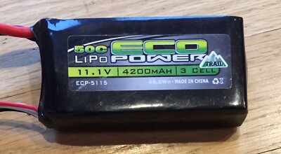 EcoPower 3S 11.1V Shorty ''Trail'' Battery & EcoPower Electron 44 AC Charger