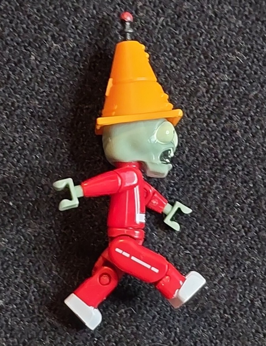 PVZ Future Conehead Zombie Knex Minifigure, Plants Vs
