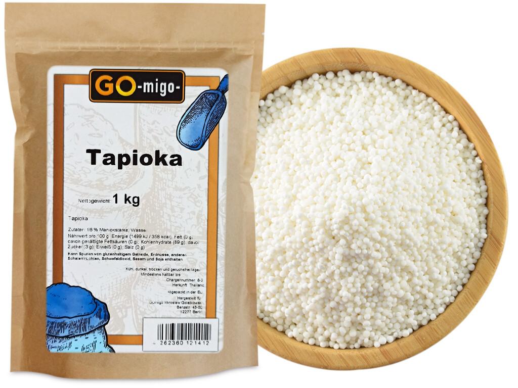 1kg Tapioka Perlen Tapioca Pearl 1000g