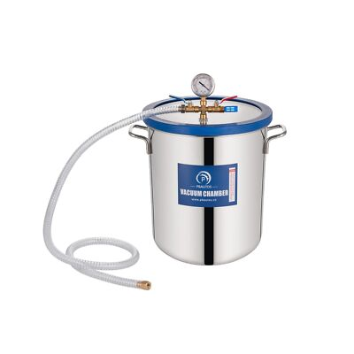 #ad P PBAUTOS 9 Gallon Vacuum Chamber Stainless Steel Tempered Glass Lid Pressur... $251.19