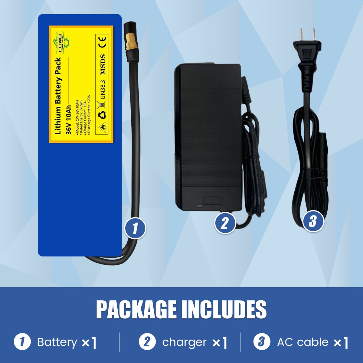 36V 10Ah 48V 20Ah Lithium Li-ion Battery for Razor Electric 36V 10Ah 48V 20Ah Lithium Li-ion Battery for Razor Electric