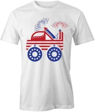 FIREWORK TRUCK TShirt Tee Short-Sleeved Cotton USA CLOTHING S1WSA289