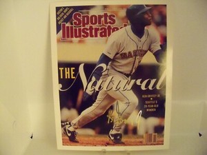 KEN GRIFFEY JR 'The Natural' 9" x 12" Photo SI Cover w/ Gold Facsimile Signature