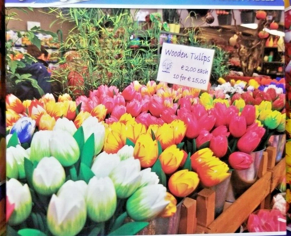 3 rompecabezas 500 piezas 18 x 11 usados tulipanes, ramo, madera tulipanes puzzlebug Foto 3 de 4