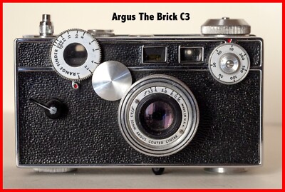 Vintage Analog Kamera Entfernungsmesser Argus The Brick C3 USA 1940er Jahre