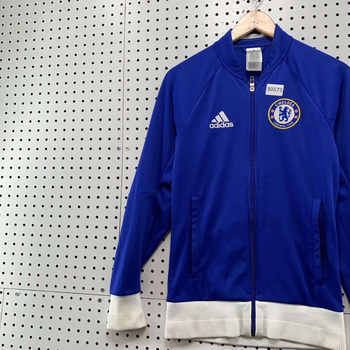 Chelsea FC Futbol Soccer Track Jacket Adult XS Blue Full Zip