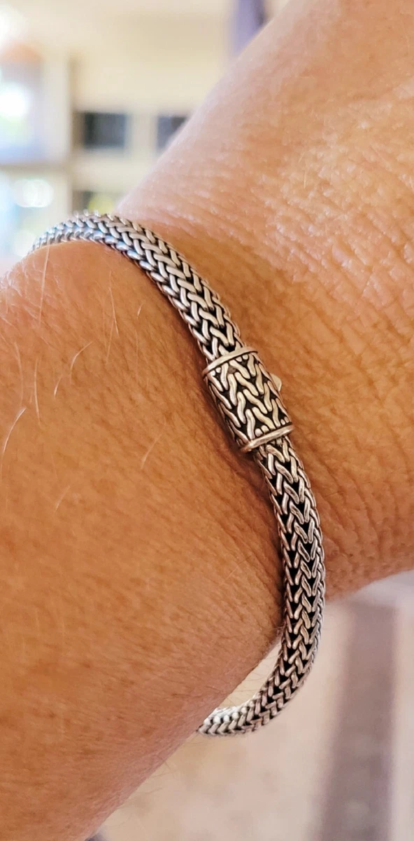 John Hardy Cable Woven Bracelet Sterling Silver FABULOUS Piece 5