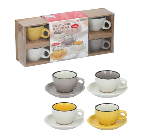 Ceramic Coffee Shot Mugs Mini 8PC 90ml 